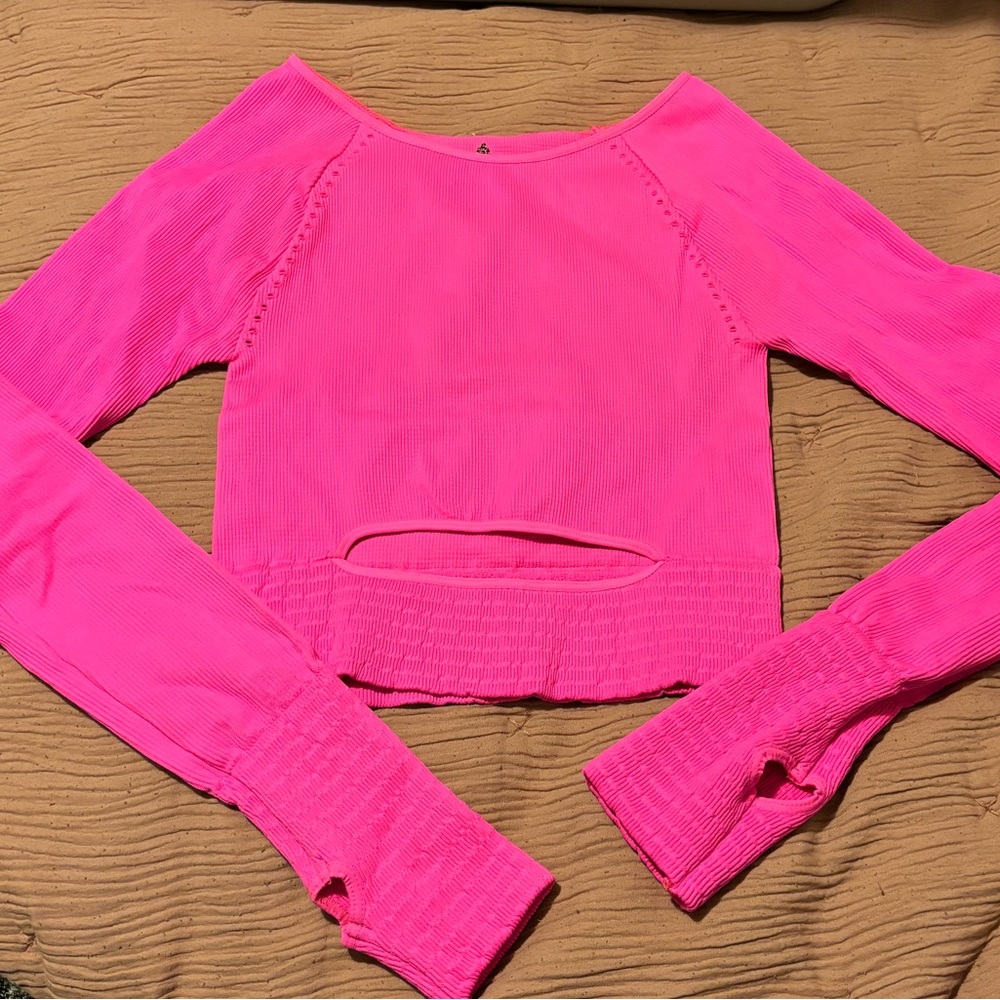 Free People movement cut out long sleeve